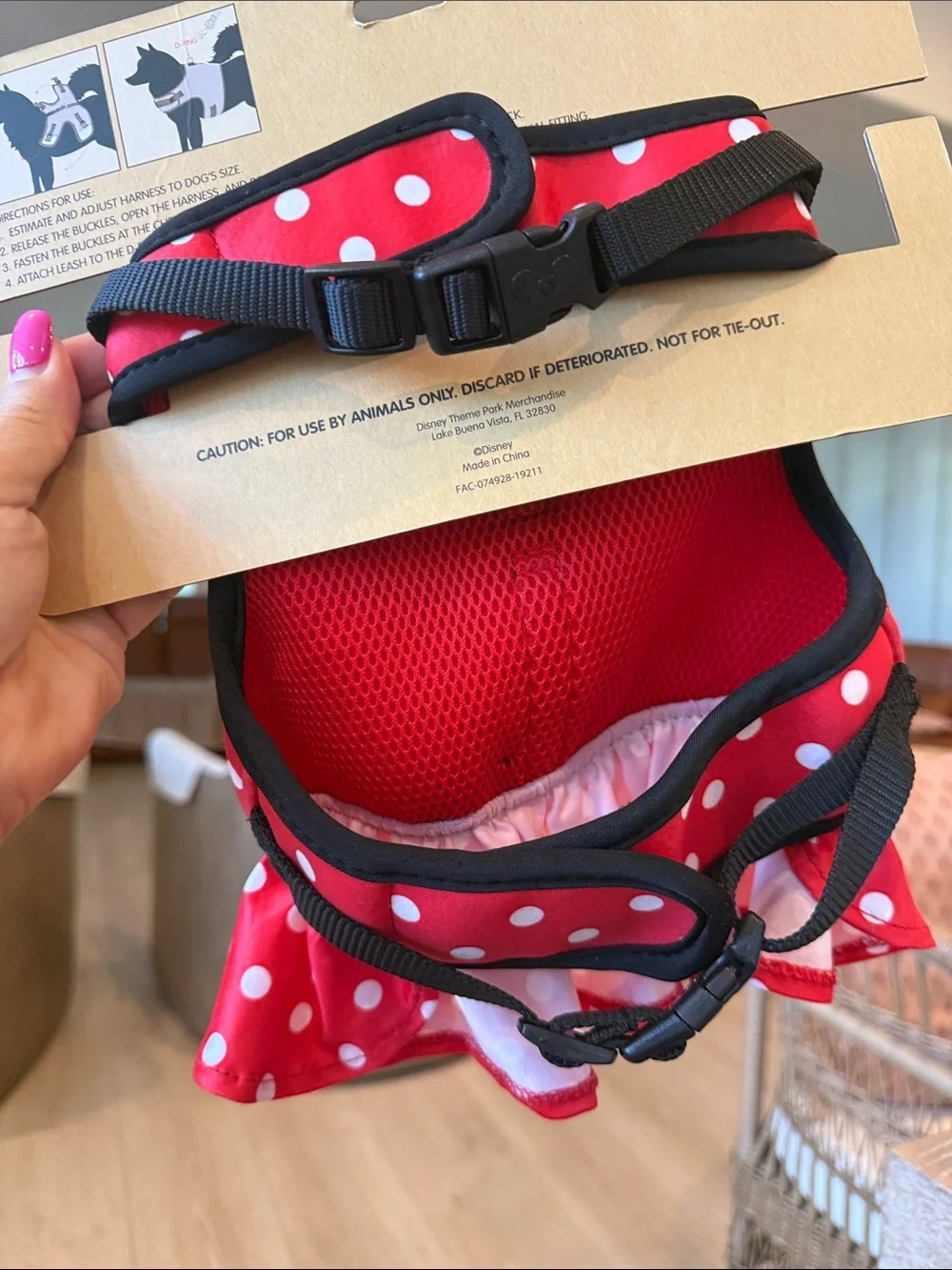 Disney Disneyland Minnie Mouse dog outfit dress authentic upto 20lbs puppy